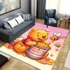1pc Winnie The Pooh Pattern Area Rug Soft Flannel Floor Mat for Living Room,Office,Bedroom and Carpet,Sofa Coffee Table Floor Mat
