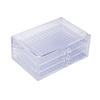 Compartment Storage Box Clear Plastic Organizer Box 471 Grids with 3 Drawers for Crafts Art Supplies Nail Tips Earrings