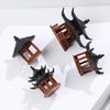 Miniature Pagoda Statues Artistic Chinese Cultural Building 3D Models Safe and Friendly to Nature Decoration