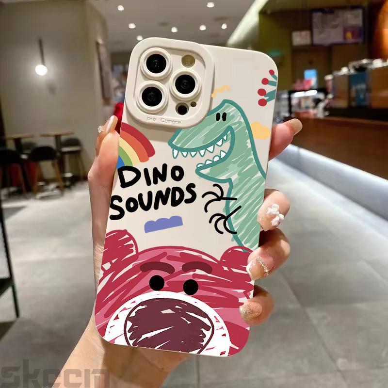 

Чехол с граффити Лотсо Винни Пух Динозавр для Samsung Galaxy S25 Ultra S24 S23 S22 Plus S21 S20 FE A55 A54 A15 A35 Samsung S25 Plus