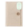 Midori Notebook 15360006 Laid-Back Cover, B6, Fabric, Beige,