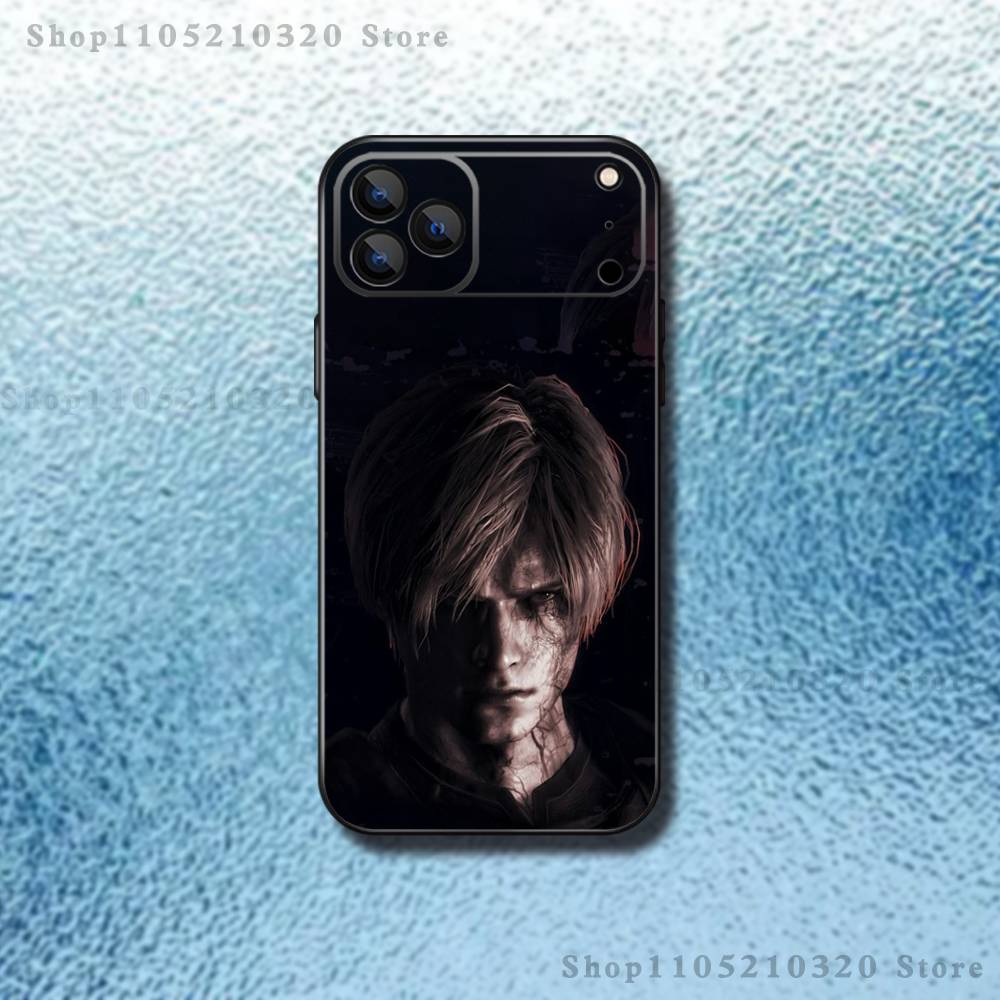 

L-Leon Scott Kennedy Phone Case For iPhone 17,16,15,14,13,12,11 ,Pro Max,XS,X,XR,SE,Mini,8,7,Soft Silicone Black Cover iPhone12PROMAX