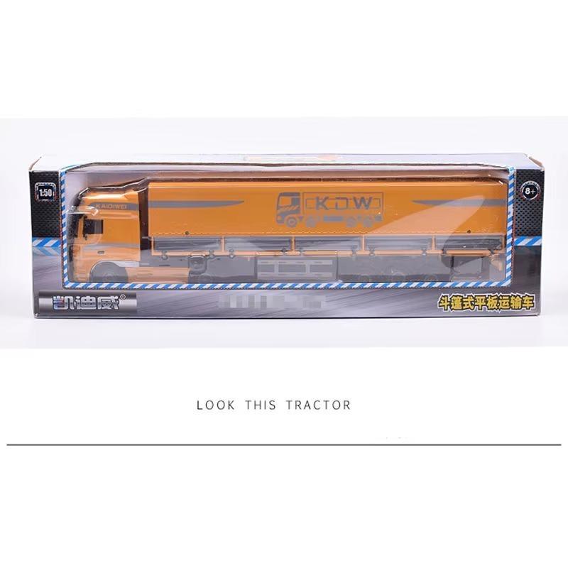 

Масштаб 1/50 литой контейнеровоз модель автомобиля сплав металла инженерия бортовой транспорт грузовик полуприцеп модель автомобиля подарки для детей жёлтый