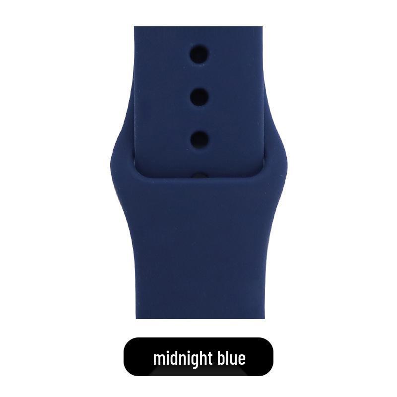 Apple Classic Solid Silicone Strap for iWatch 9/Ultra – Durable Solid Color Band
