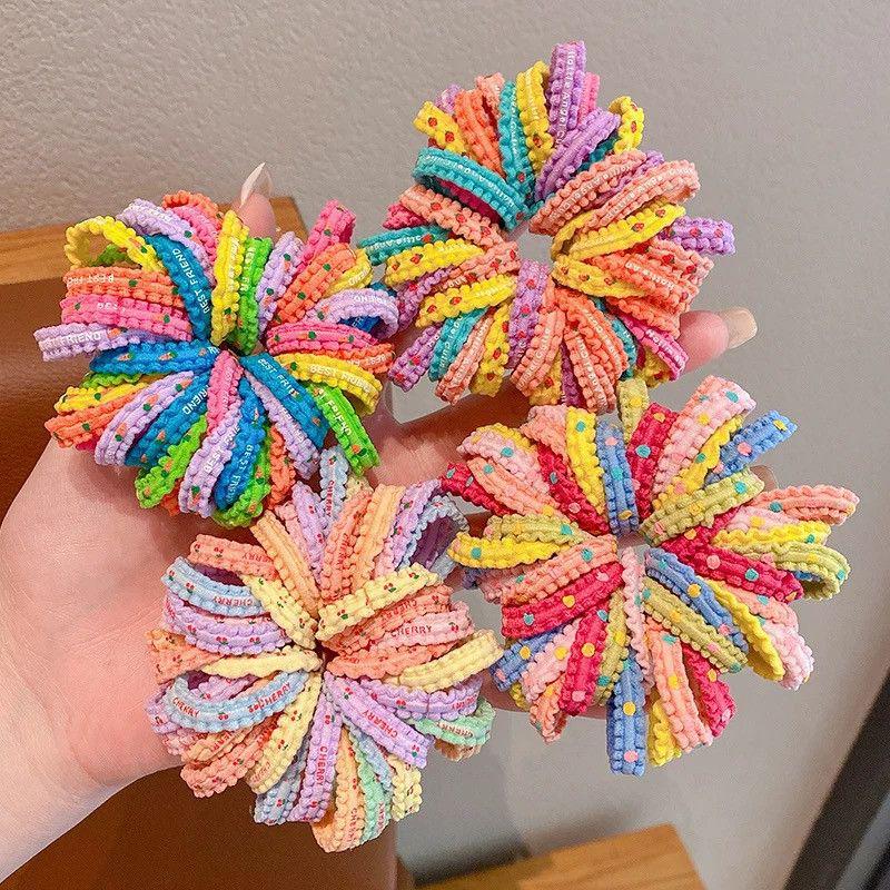 High Elastic Fairy Hair Tie - Gentle, Thick, Colored Rubber Band for Girls
