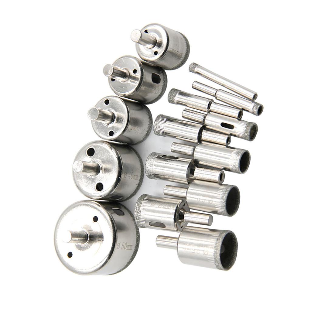 15Pcs Diamond Drill Bit Fast Clean Cutting Hand Hole Opener for Marble Granite Ceramic Tiles