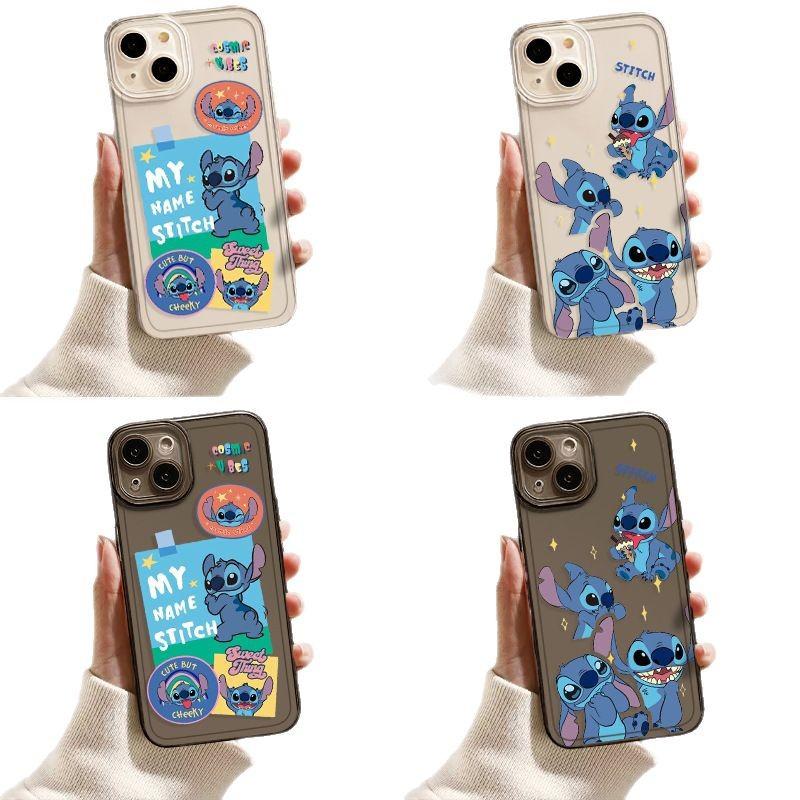 Applicable to Apple 11 mobile phone case iphone11promax cartoon transparent Stitch 11plus cute p11pro