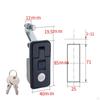 Compression Bar Lock, Zinclegation with 2 Keys, Flush -mounted Trigger Seal, Lever for