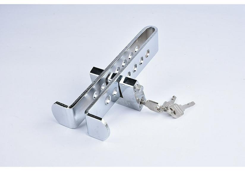Universal Stainless Steel Anti-Theft Car Lock: Clutch, Accelerator, and Brake Protection for All Vehicles.
