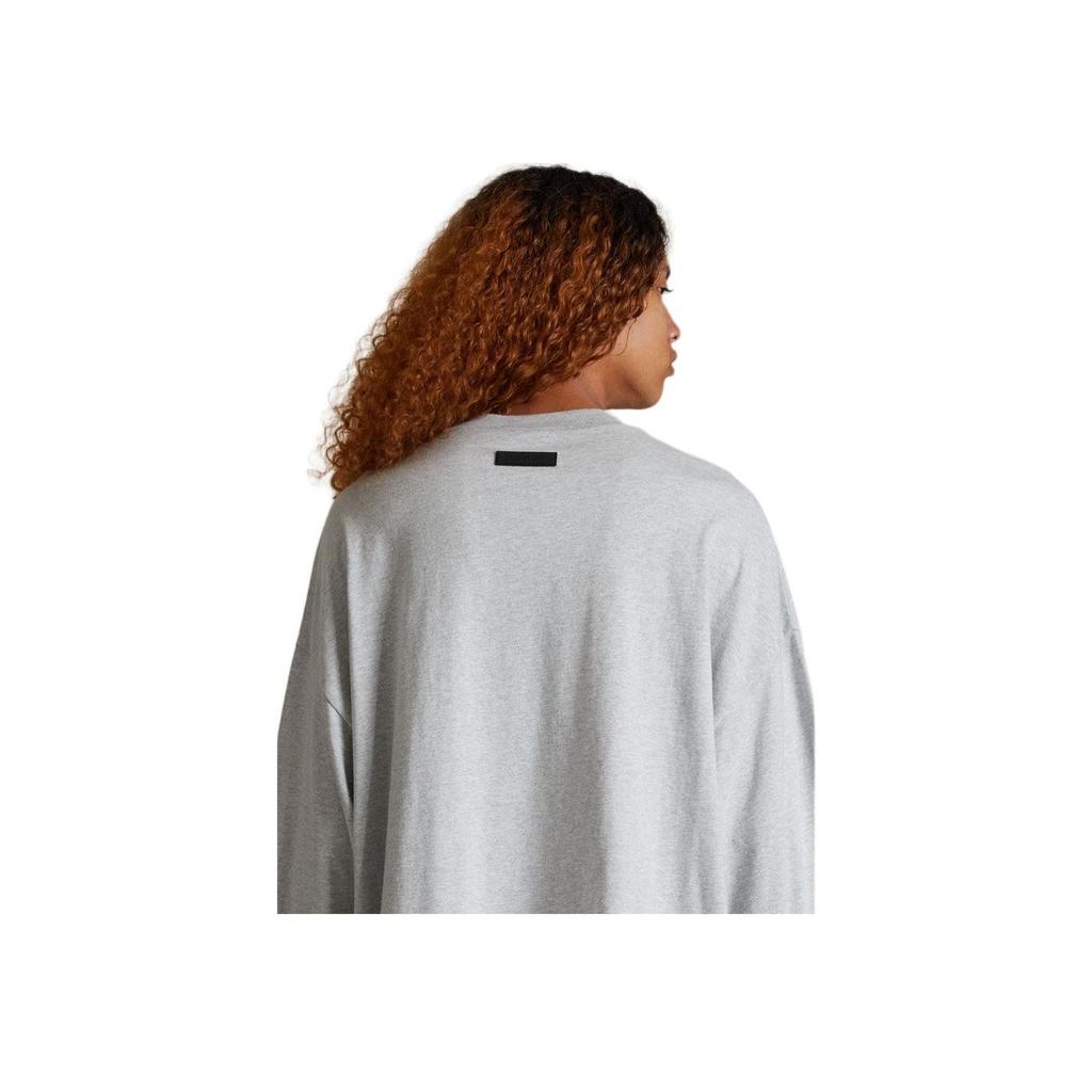 Fear of God Essentials Long-Sleeve Shirt II Light Heather Grey Men Tops 125SP244206F