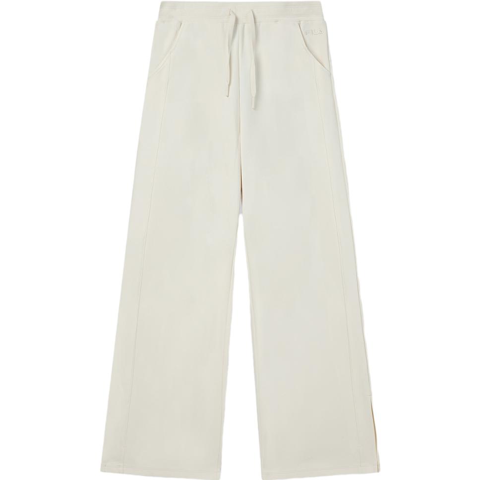 FILA 2023 Autumn New Knit Loose Simple Fashion Casual Wide Leg Pants Women bottoms Milk-White F11W339612F-IV