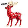 Elk Clothing Accessories Christmas Reindeer Brooch Pin, Rhinestone Lapel Sweater Alloy Cardigan Coat Suits Accessories, Jewelry Gift for Xmas