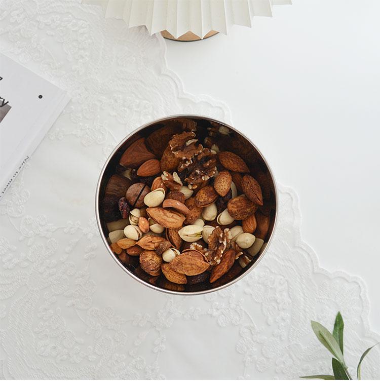 Nordic stainless steel Dim sum storage tray Snack pastry dried fruit Plate Desktop storage organizing tray home decor items