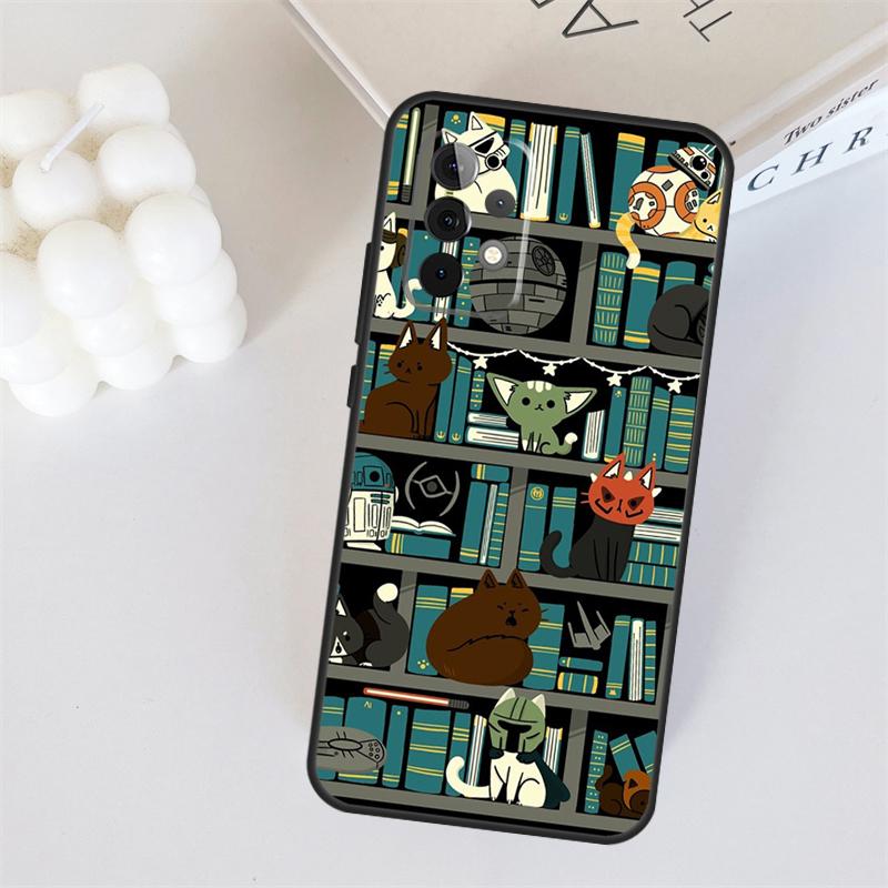 Library In Wonderland For Samsung Galaxy A53 A33 A55 A35 A15 A22 A32 A52 A54 A34 A14 A56 A36 A26 A16 A05 A06 Case