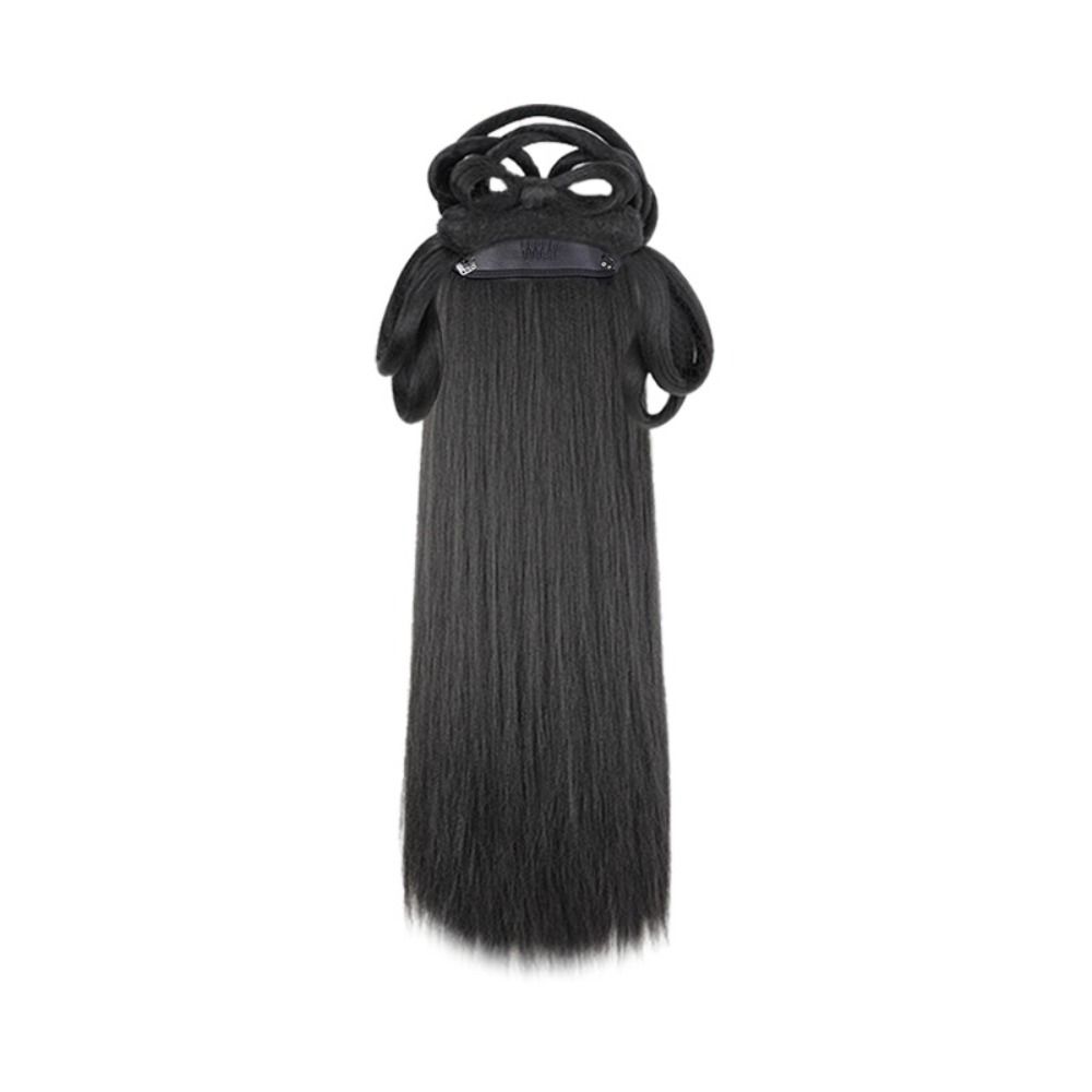 Synthetic Chinese Ancient Wig Headdress Hanfu Wig Headband Dance Accessory Wigs Lazy Costume Wig