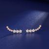Star Flower Stud Earrings Korean Style Korean Version Niche Exquisite Ins Style Design Earrings