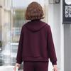 Fengxiao Women's Spring Casual Hooded Two-Piece Set
