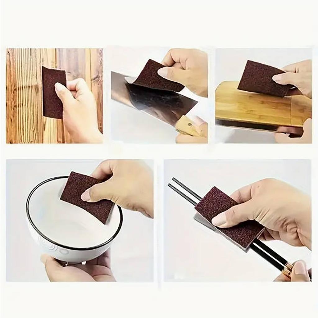 Emery Sponge Cleaning Kitchen Cleaning Supplies Dish Washing Pot Brush Derusting Grinding Sponge Block Household Cleaning Brush