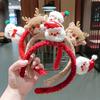 Christmas Headband Santa Claus Snowman Deer Antlers Headband Children's Holiday Party Decorations Atmosphere Sense Props
