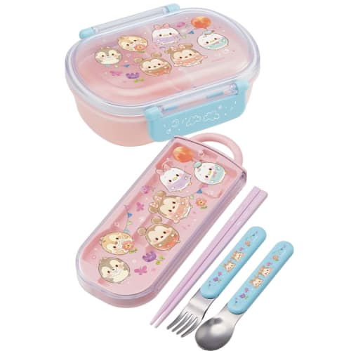 Skater Bento Box 360ml Disney Ufufi Mickey Mouse Friends Antibacterial for Children Made in Japan QAF2BAAG-A