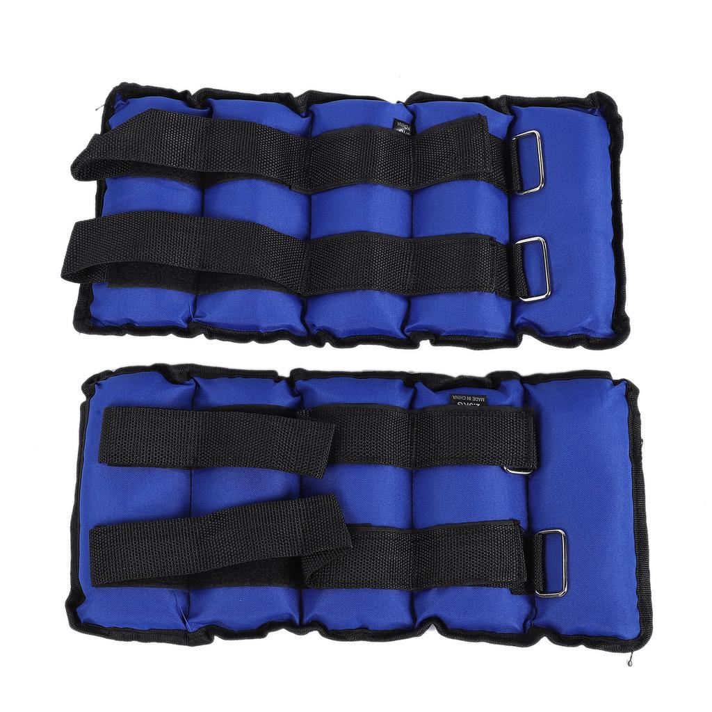New 2pcs Adjustable Ankle Weights Gym Equipment Wrist Fitness Yoga 5kg