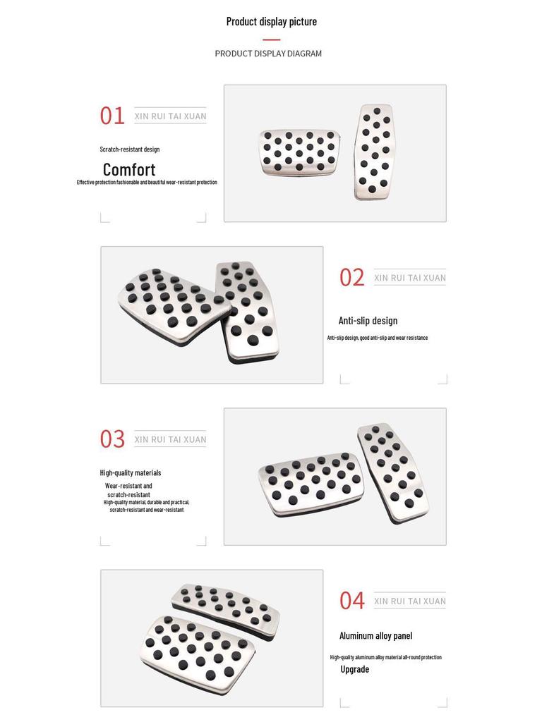 Chevrolet Anti-Slip Accelerator & Brake Pedal Covers