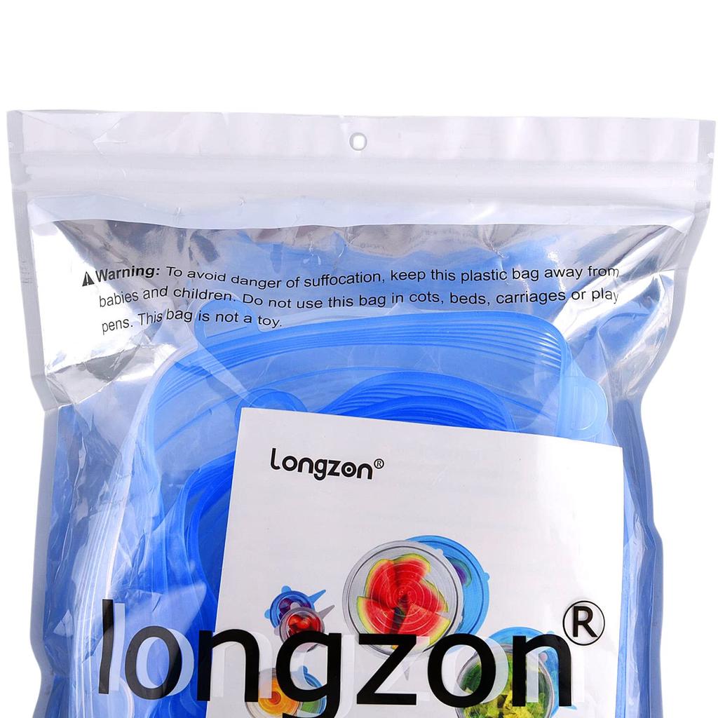 RSINC Mikrowellengeeignete Silikon-Stretchdeckel, Wiederverwendbare Flexible Abdeckungen für Schüsseln B07RYB4M55