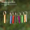 High-Pitch Multifunctional Wilderness Survival Keychain Whistle EDC Tool