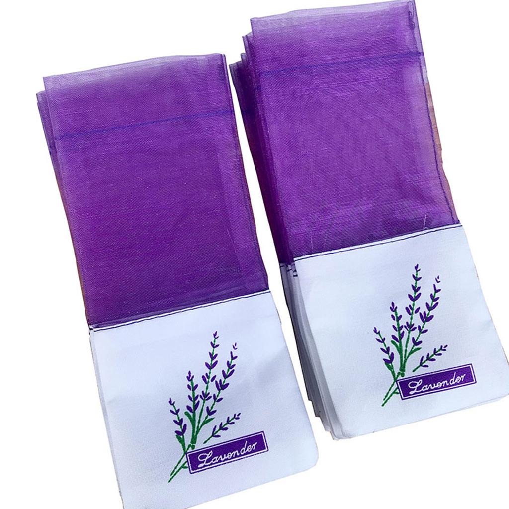 20PCS Lavender Bag Empty Sachets Bag Dried Lavender Flowers Closet Freshener Scents Bags for Drawers Fragrance