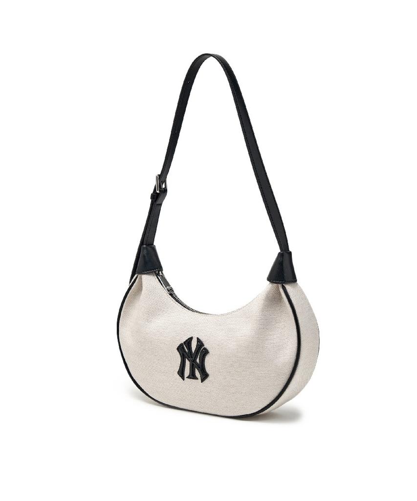 Mlb Basic Canvas Hobo Bag Ny (Ivory)