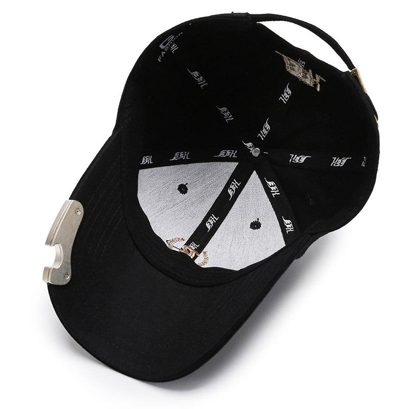 New baseball cap three-dimensional embroidery cap summer bottle opener casual hat versatile sun hat