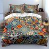 Colorful Geometric Pattern Bedding Set Bedding Set (1 Duvet Cover, 2 Pillowcases, Duvet Not Included)