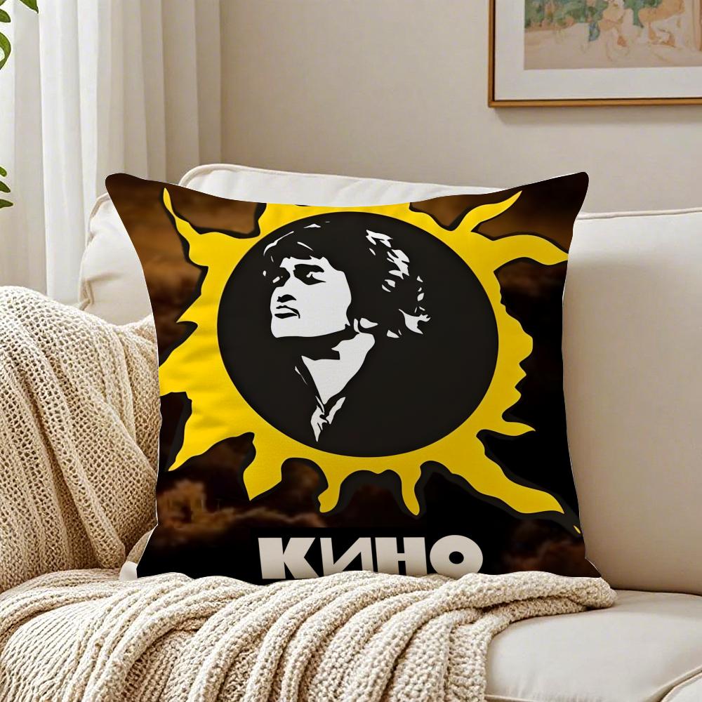 musician revolutionary VViktor TTsoi Cushion Cover Pillowcase Antidustmite living Room Sofa Decor Cushion Room