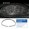 Para BMW Serie 3 E46 1998-2006 Fibra de Carbono Panel de Instrumentos Velocímetro Marco Embellecedor Cubierta Tablero Protector Accesorios Interiores