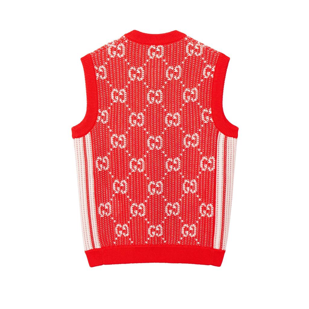 GUCCI Gg Jacquard Knitted Vest 752543XKDF86367