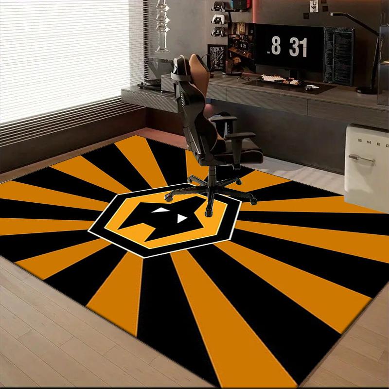 Powerful Symbol Design Printed Office Carpet Chair Cushion Entryway Rug, Rugs for Living Room, Bedroom Christmas gifts