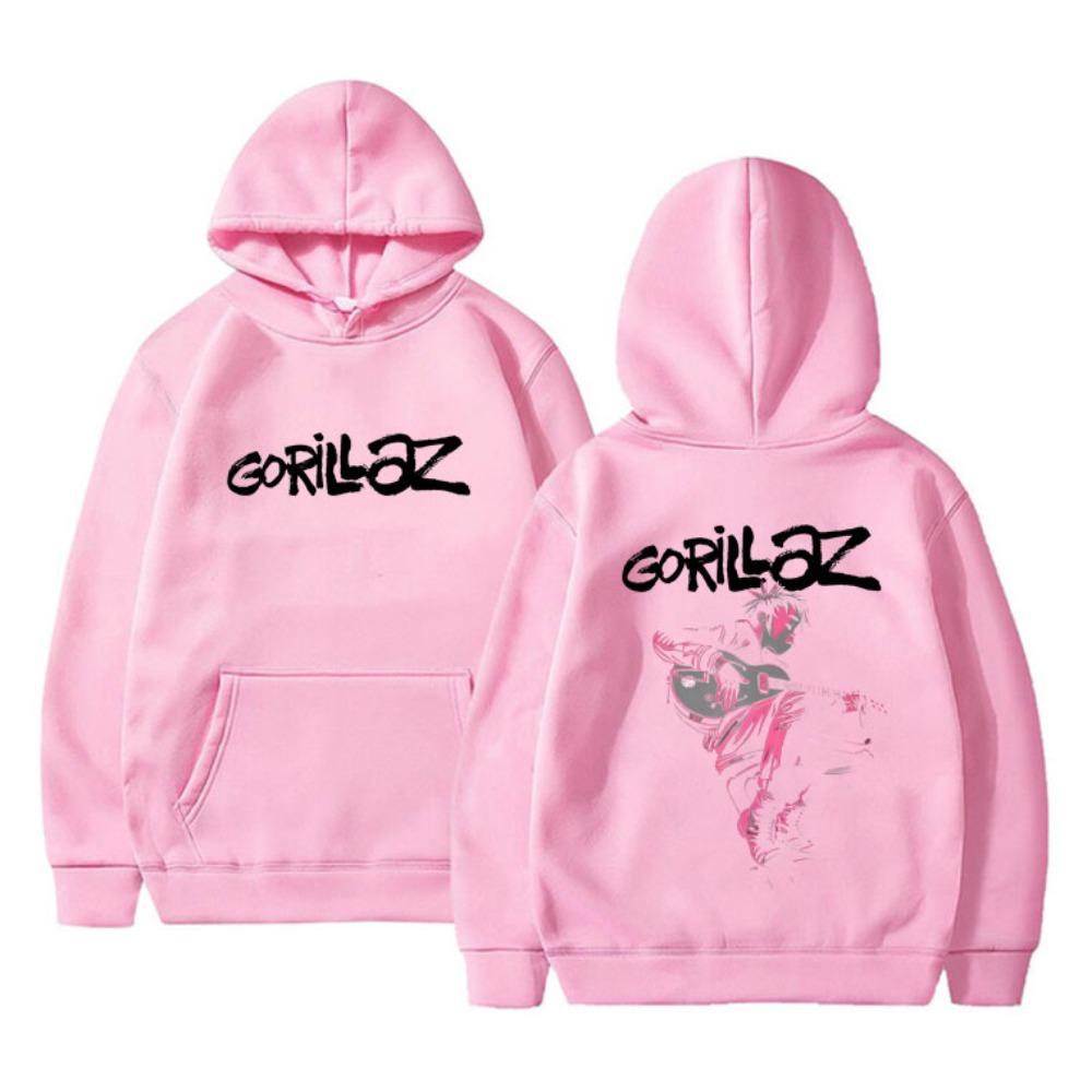 Rock Band Gorillaz The Now Now Album Grafik Hoodie Herren Damen Punk Oversized Kapuzenpullover Sportbekleidung Männlich Vintage Cool Hoodies