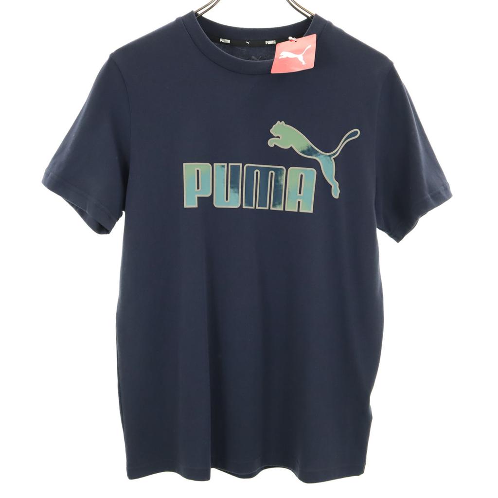 Unused PUMA Short Sleeve T-shirt S Navy Men's Used