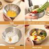 3pcs Stainless Steel Bowl Set with Scale for  Baking Cooking Food Storage Large Capacity Mixing Bowls Home Kitchen Tools