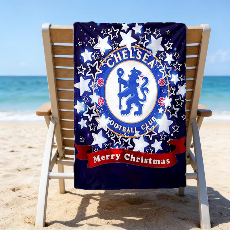 Chel-sea Fc Printed Beach Towel, Super Soft Microfiber, Perfect Gift Birthday, for Pool, Beach, Travel, for family and friends