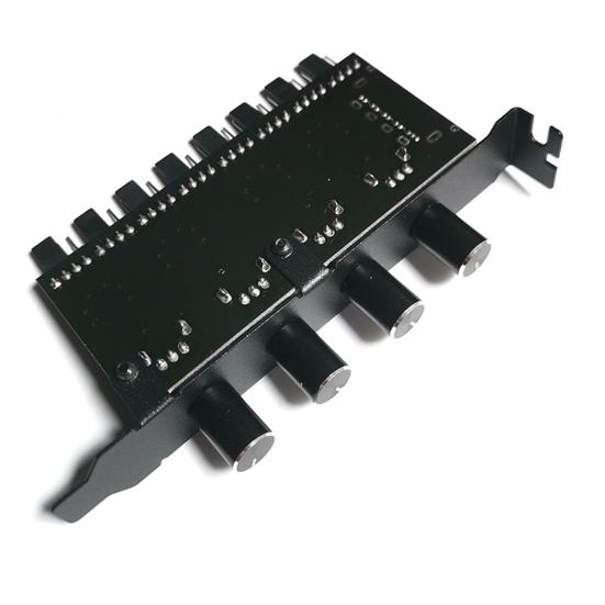 Lüftersteuerung, geringe Wärmeentwicklung, freie Einstellung, hohe Genauigkeit, Mehrkanalschnittstelle mit Schutzchip, Zubehör für Computergehäuse