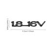 1pc 3D Metal 1.8-16V Emblem | Car Rear Trunk Tailgate Badge Sticker Universally Applicable for ZAFIRA  ASTRA Optima Corsa Vectra Insignia