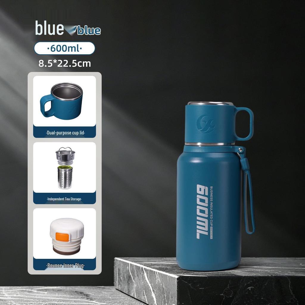 Large Capacity 316 Stainless Steel Thermos with Tea Infuser – Portable, Leak-Proof Bottle for Hot/Cold Retention