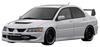 TK.Company Ignition Model 118 Mitsubishi Lancer Evolution VIII MR (CT9A) White Finished Model IG3835