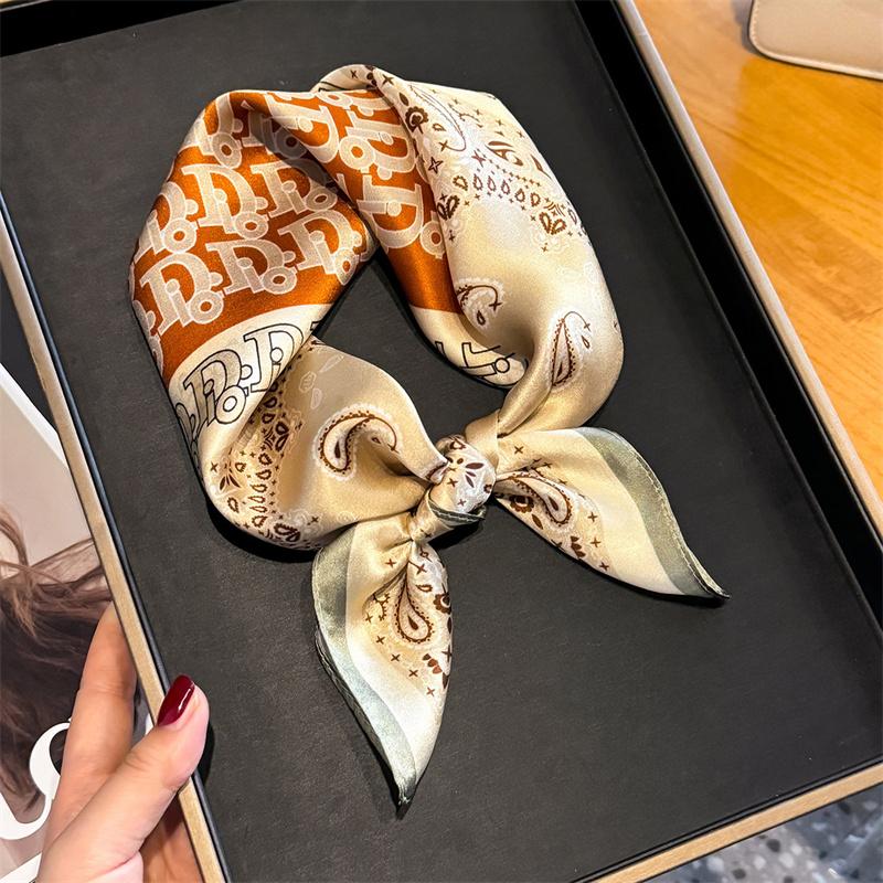100 %Natural Silk Mulberry Scarf Women Fashion Neck Scarfs Office Lady Hair Foulard Kerchief Female Bandana Shawl Scarves