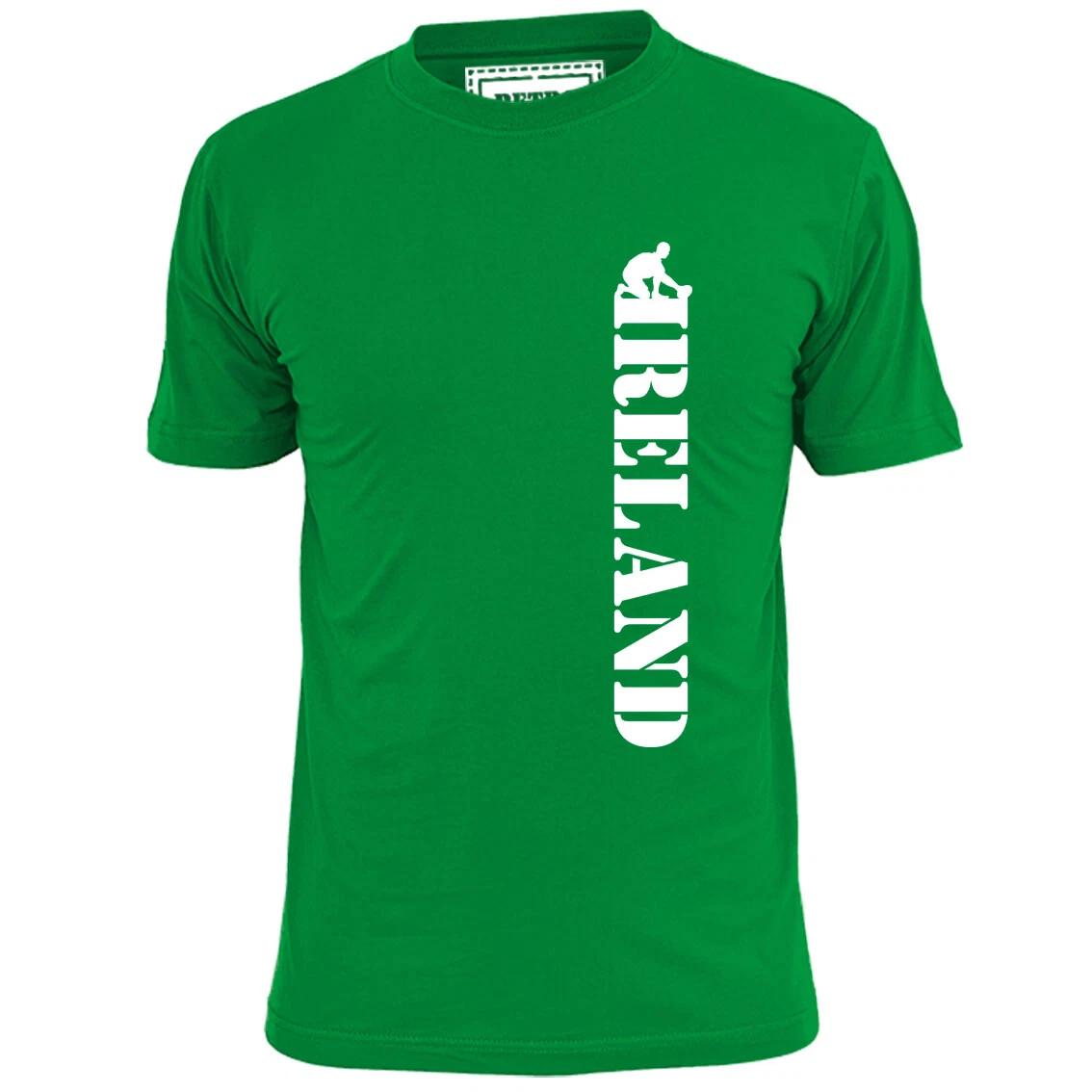 Mens Ireland Vertical Kicker T shirt Rugby Rugger Six Nations World Cup S