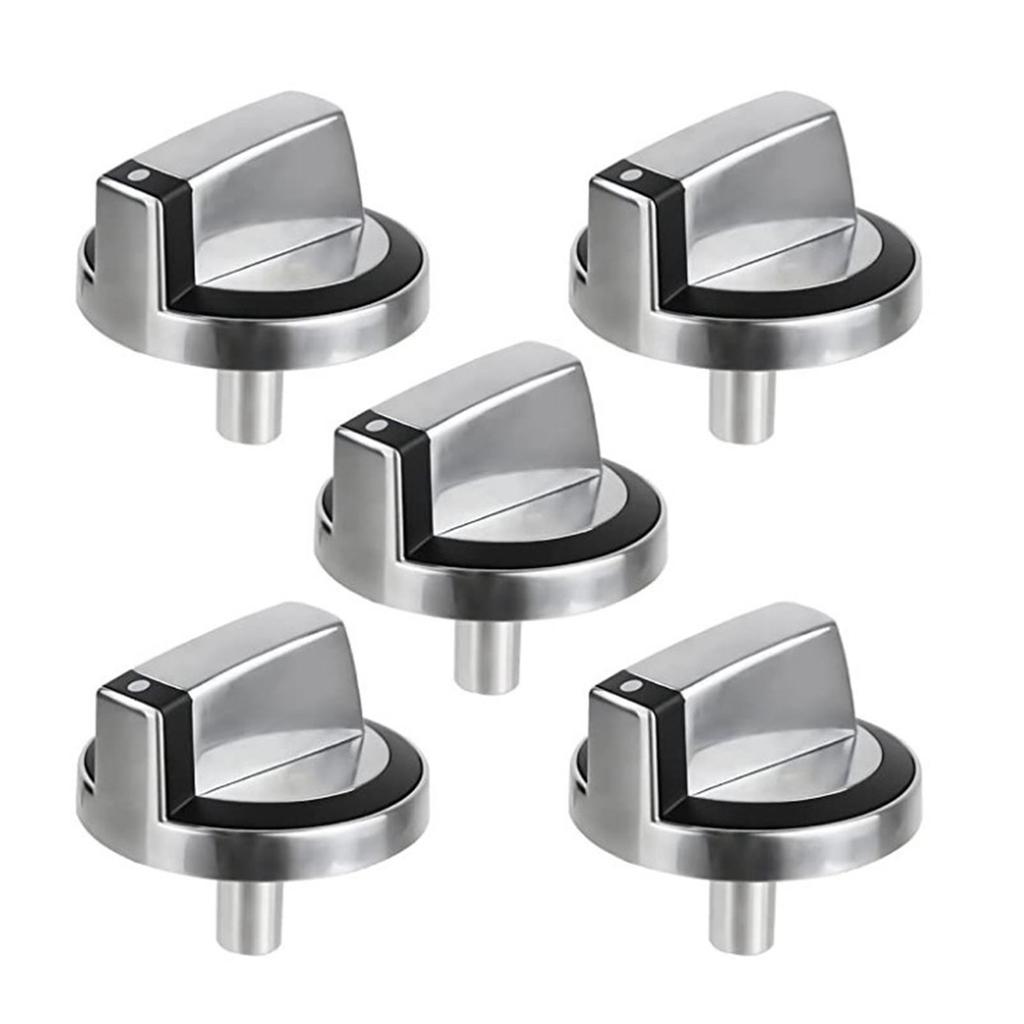 5 Pieces Universal Switch Knobs Oven Stove Knob Assembly Easy To Install Durable Metal Material for W10284885 Model