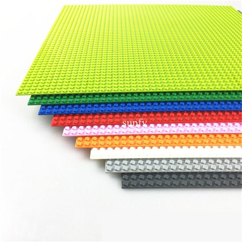 Non-Toxic 40*40Cm High Quality Baseplate Fit Classic Building Blocks 50*50 Dots Diy Base Plate Bricks Christmas Gift Toys For Children