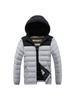 Light Cotton Coat Men's Winter Hit The Colour Full Print Removable Cap Thickened Hooded Comfortable and Versatile Jacket Men