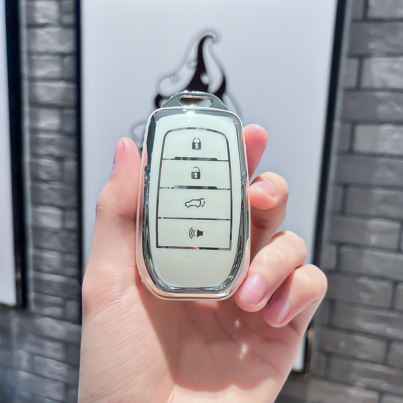 TPU Car Remote Key Case Cover Protect Shell Fob For Toyota CHR Hilux Fortuner Land Cruiser 200 Camry Corolla Crown RAV4 Highland